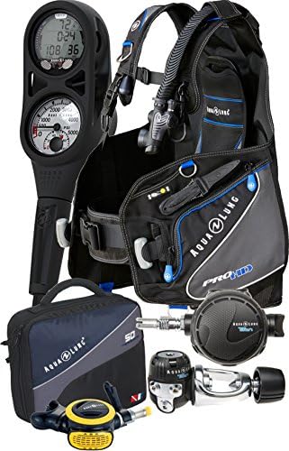 Aqua Lung Pro HD BCD i300 Dive Computer Titan / ABS Regulator Set Reg Bag Scuba Diving Gear Package