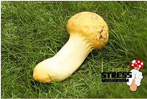 Unique &amp; Playful Gift Big Mushroom Toy Stress Relief Stress Reliever - Stretch &amp; Squeeze Stress Mushroom (Matsutake mushroom)