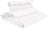 Northern Brothers Baby Hangers 80 Pack White Plastic Toddler Clothes Hangers