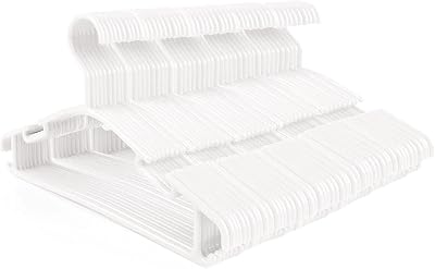 Northern Brothers Baby Hangers 80 Pack White Plastic Toddler Clothes Hangers