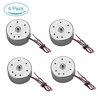 Flormoon DC Motor Mini Electric Motor 3V 8500RPM for DIY Toys 4 Pack(Silver+Black)