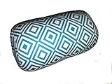 Microbead Bolster Diamond Pattern Roll Pillow (Light Blue)