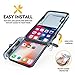 CORNMI Waterproof Case Compatible with iPhone Xs iPhone X Shockproof Case Full Sealed IP68 Certified Waterproof Shockproof Snowproof Protection Underwater Dry Bag Compatible for iPhone X/XS (Black)
