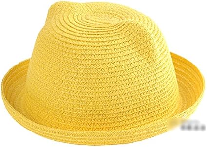Amazon Co Jp Zoooom カラフル 猫 耳 ねこ みみ 麦わら 帽子 ジュニア 子供 キッズ かわいい レディース ハット イエロー S サイズ Zm Hat2 487 Ye S 服 ファッション小物