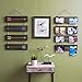brightmaison Picture Photo Display Clip Board 26 Inch Wood Wall Decor with 16 Clips Collage Artworks Prints Multi Pictures Hanging Vertical Organizer (Set of 2)