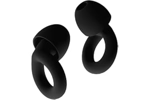 ORANDNOT Ear Plugs for Noise Reduction NRR 33dB, Soft Silicone Ear Plugs for Sleeping Noise Cancelling, Concerts, Motorcycle, Travel & Noise Sensitivity, 8 Ear Tips in XS/S/M/L (Black)