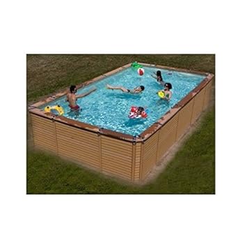Zodiaque Azteck Maxiwood Piscine Rectangulaire En Bois 4 M X 88 M