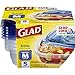 Glad Food Storage Containers - Entree Container - 25 Ounce - 5 Containers