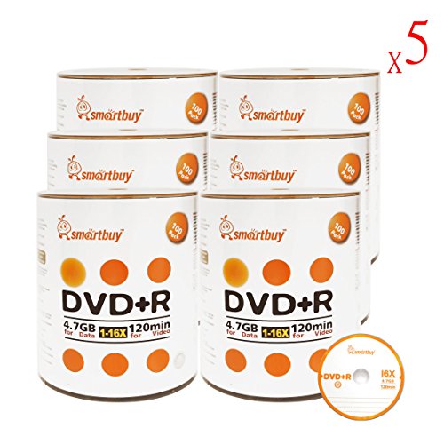 Smart Buy 3000 Pack DVD+R 4.7gb 16x Logo Blank Data Video Movie Recordable Disc, 3000 Disc 3000pk