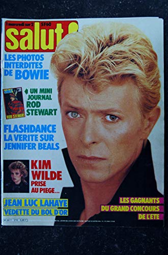 SALUT ! 224 AVRIL 1984 COVER DAVID BOWIE MINI JOURNAL BOY GEORGE VAN HALEN POSTERS DAVID BOWIE & REN by Les Trésors d Emmanuelle