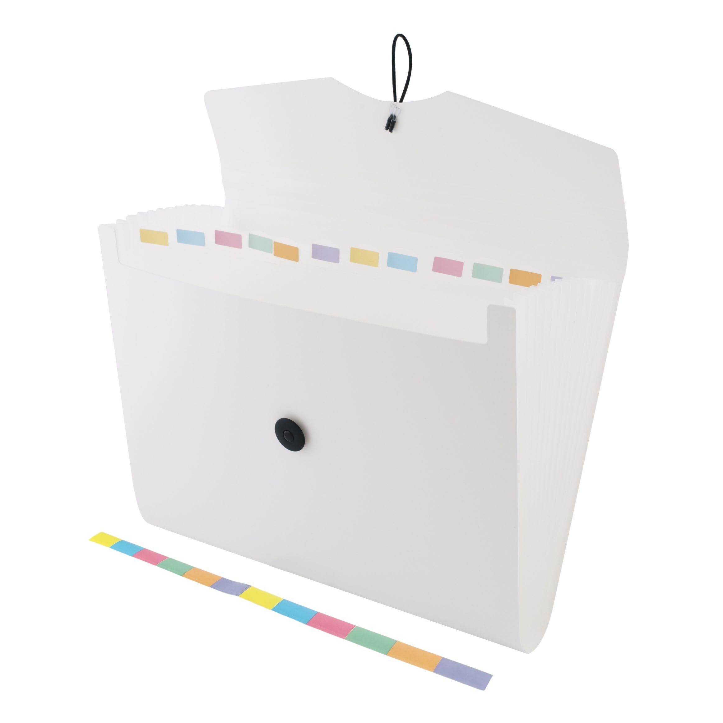 D.RECT 5580 Expandable Expanding File 12 Compartments A4 White