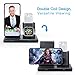 Wireless Charger, 3 in 1 iPhone Fast Charging Station for Apple Watch and Airpods[Separated Design],Charging Stock Compatible with iWatch Series 1/2/3/4,iPhone XR/Xs Max/X/8 Plus