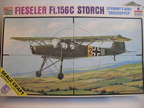 Scale Craft/Esci Models---German WW II Fieseler Fi.156C Storch---Plastic Model Kit