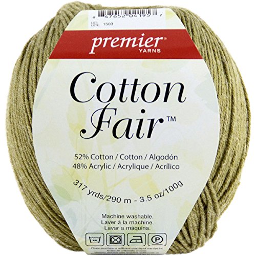 Premier Yarns Cotton Fair Solid Yarn, Moss