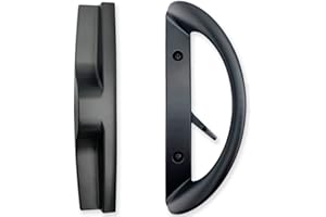 Patio Sliding Door Handle Set, Perfect Replacement Mortise Style Handle Set Fits Door Thickness from 1-1/2" to 1-3/4", 3-15/1
