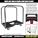 SNAP-LOC, Heavy Duty Moving Dolly 4 Wheels, 1,500 lb with Panel Bars, 4 Inch Casters, Dollies for Moving Cargo, E Strap Attachment Included, Black