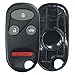 KeylessOption Just the Case Keyless Entry Remote Key Fob Shell