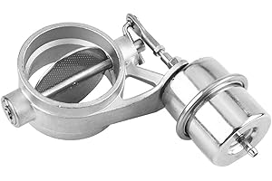 Aramox Exhaust Control Valve, Universal Car Exhaust Control Valve 2.5" Fits 63mm D Pipe Vehicle Accessory (Open)