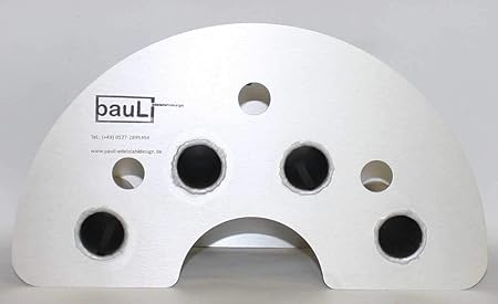 Gartenschlauchhalter (mittlere Ausführung) aus Edelstahl (2mm) zur