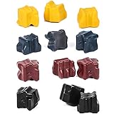 Professor Color Remanufactured Ink for Xerox Phaser 8560/8560MFP Replaces 108R00723, 108R00724, 108R00725, 108R00727 (12 Inks)