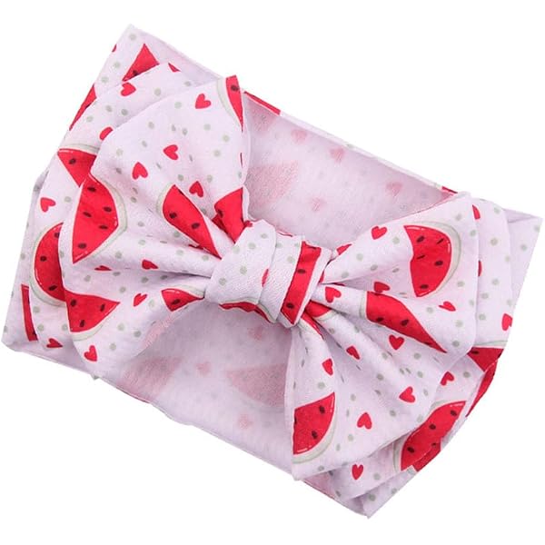 MOMISY 8-Piece Baby Hair Clip Set For Girls - Cute Bow Clips With Fruit & Rainbow Patterns (Watermelon, Strawberry, Unicorn)