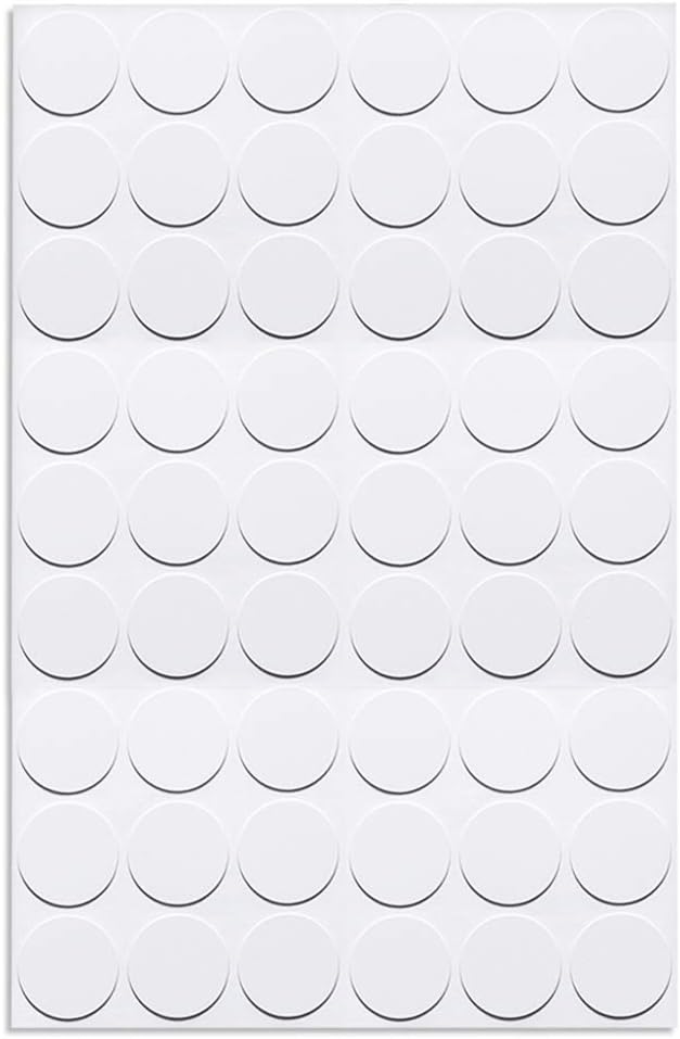 sourcing map 1 Sheet/54Pcs Screw Hole Cover Stickers