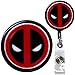 Superhero Real Charming Retractable Heavy Duty Belt Clip Metal ID Badge Holder Badge Reel (Dead HD)