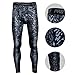 BeneU® Mens Camouflage Sports Running Basketball Compression Tight Leggings Pants(Style:Black Rock Size:L)