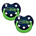 NFL Football Team Logo BabyToddler Glow In The Dark Pacifier 2-Pack - Seattle Seahawks