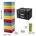 Lewo Wooden Giant Stacking Games Hardwood Blocks Tumble Tower Building Toys 54 Pieces with Storage Bag