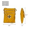Dasein-Small-Crossbody-Bag-Multi-Zipper-Pockets-Messenger-Bag-Lightweight-Shoulder-Bag-Functional-Purse