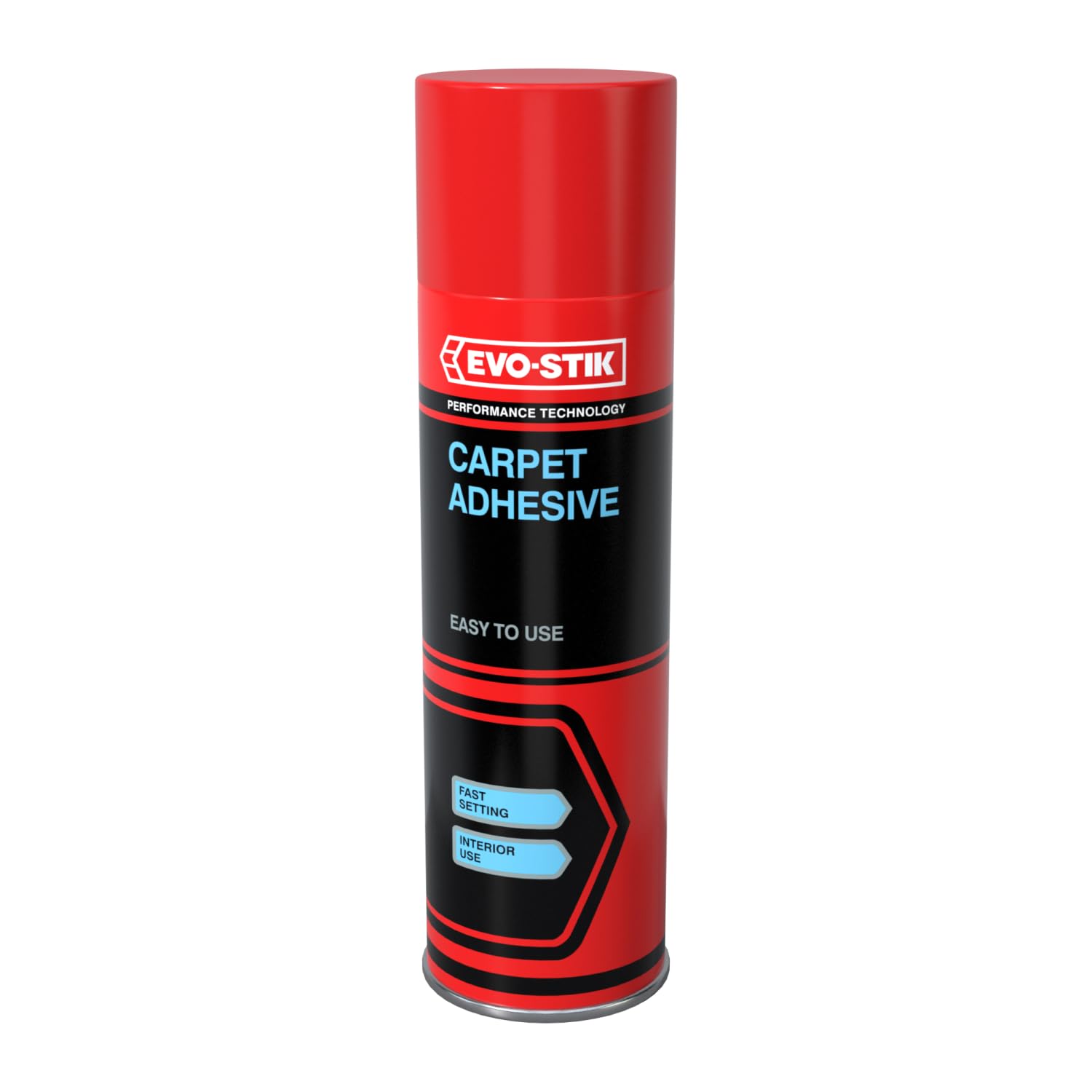 EVO-STIK Carpet Adhesive Light Amber - 500ml - Easy to Use - Rapid Drying - Adjustable Nozzle For Fixing Loose Carpet Tiles