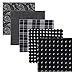 Retreez 5 Piece Assorted Woven Microfiber Premium Pocket Square Gift Box Set - Set 009