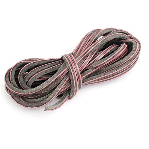 uxcell Window Weatherstrip Weather Stripping Brush Seal Strip 5mmx6mmx5M