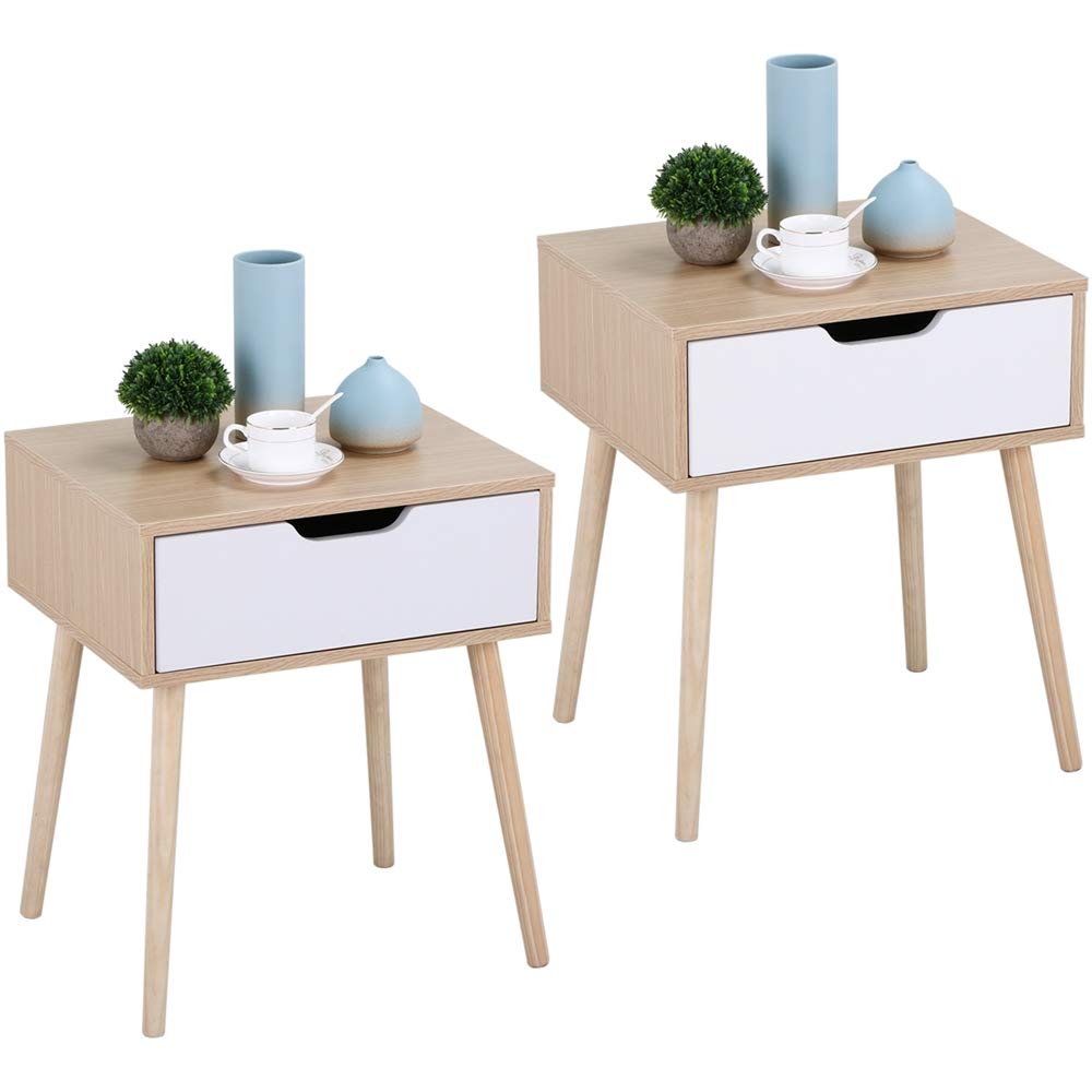Best Topeakmart Wood Chair Side End Table