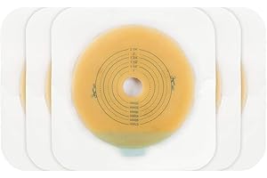CARBOU Adhesive Skin Barrier with Non-Woven Border for Two-Piece Colostomy Bags (10 Count (Pack of 1))