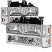 Chevy C10 C/K Pickup Chrome Headlights, Bumper, Corner Lights 8Pc