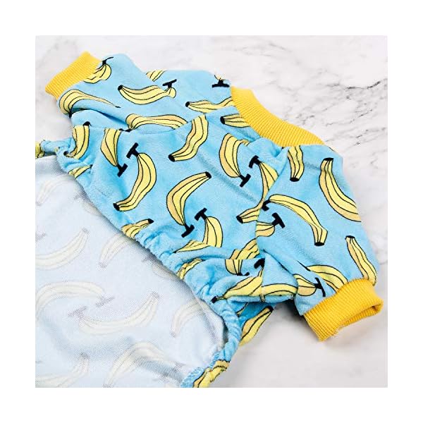 CuteBone Small Dog Banana Pajamas - Image 5
