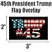 Pro Trump & American Flag Hard Hat & Helmet Stickers: 4 Decal Value Pack. Great for a Motorcycle Biker Helmet, Construction Toolbox, Hardhat, Mechanic Shop & More. Great Gift for Any Patriot. USA Made