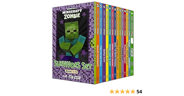 Survivors Set Books 1 14 Diary Of A Minecraft Zombie Zombie Zack Amazon Com Au Books