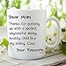 Muggies Dear Mom Your Favorite Funny 11 oz Pesonilized Coffee/Tea Mug For Mother and Wife, Great Unique Humorous Gift For Her Birthday, Mother's Day, Christmas Or Just To Make Her Smile.