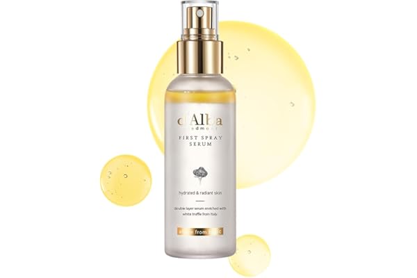 d'alba Piedmont Italian White Truffle First Spray Serum, Vegan Skin Care, Hydrating Face Moisturizer, Glow Serum for Radiant