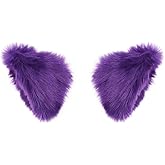 BAOPLAYKIDS Cat Fox Long Fur Ears Hair Clip Headwear Cosplay Halloween Costume