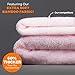 Luxury Hooded Baby Towel and Washcloth (Pink) | Extra Soft Bamboo Baby Towels for Infant, Toddler, Newborn and Kids | Great Gift, Baby Girl Towel for Pool and Beach | Softer than Organic Terry Cotton