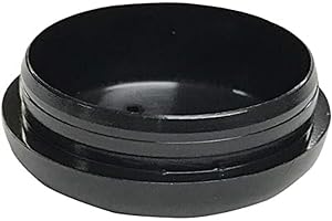 JEJAVU 1-1/2" Deluxe Wrought Iron Chair Glides – Round Plastic Furniture Feet Caps, Floor Protectors for Patio Chairs, 16 Pack, Black