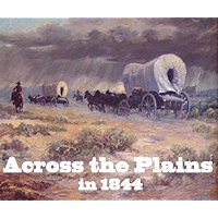 Across the Plains in 1844 book cover