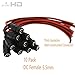 AimHD 10 Pairs Male & Female DC Power Pigtail 2.1mm x 5.5mm Connectors (Upgraded Gauge 5A) for CCTV Security Surveillance Camera Power System and Led Strips Lighting Connection