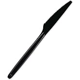 WNA Cutlery For Cutlerease Dispensing System, Knife, 6", Black, 960/Box