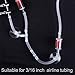 SLSON 30 Pack Aquarium Suction Cup Clips Airline Tube Holders Clamps Fish Tank Hose Holder Clips for 3/16 Air Line Tubing