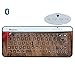 Bastron Bluetooth Keyboard Transparent Touch Glass Keyboard with Mouse&gesture Function Biggest Technological Innovation New Ver.4(Silver)